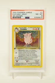 1999 Pokemon Clefable PSA 8 1st edition