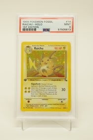 1999 Pokemon Raichu PSA 9 1st edition