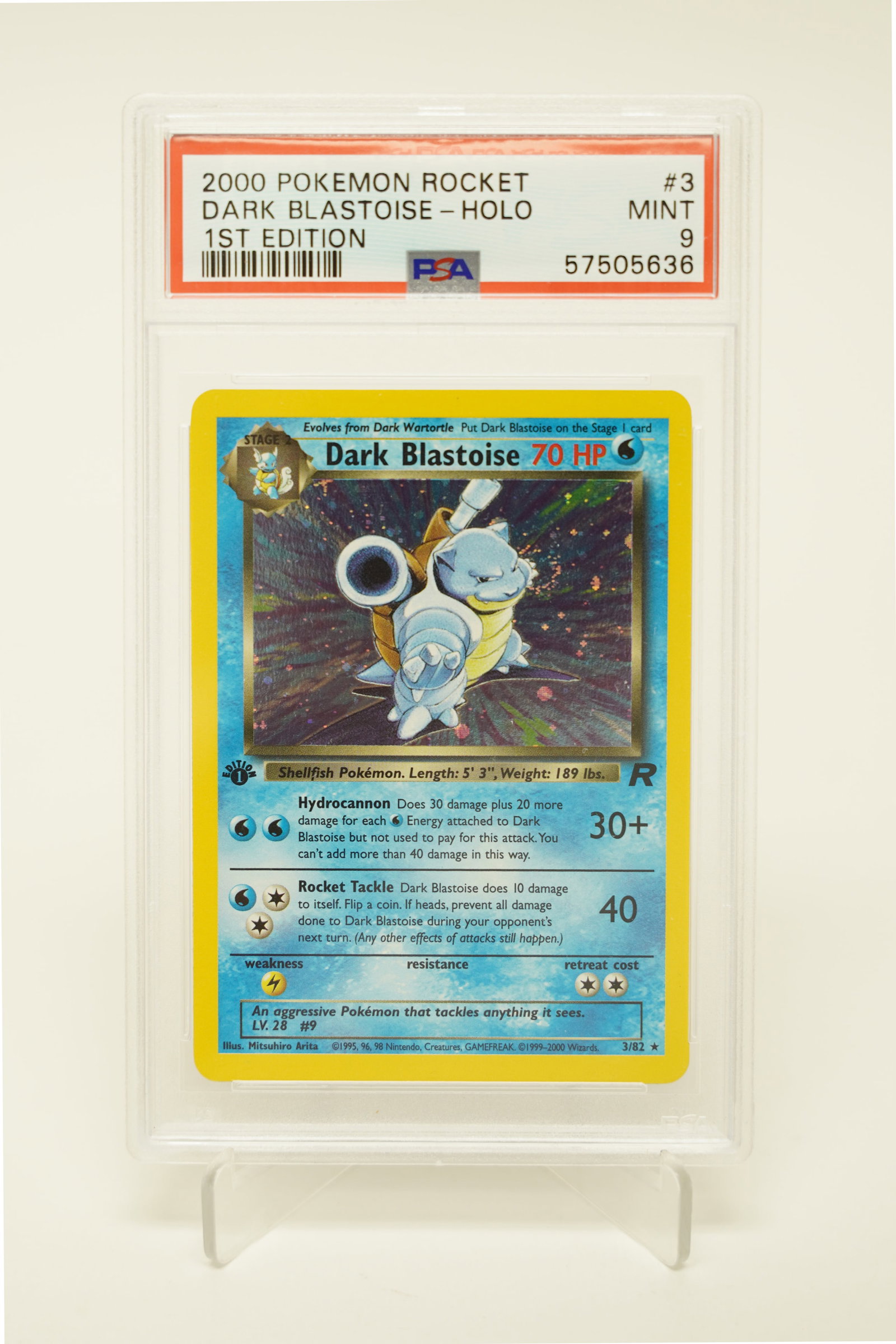 2000 Pokemon Blastoise 1st edition PSA 9 (1 of 4)