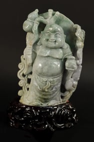 Chinese jadeite happy buddha