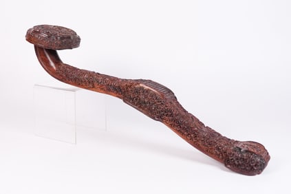 Chinese possible huanghuali wood scepter