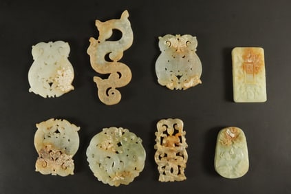 Lots Chinese jade items