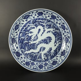 Chinese fine dragon charger