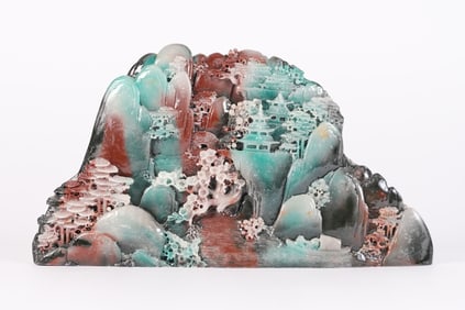 Chinese carved heavy boulder