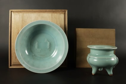 Lots Chinese celadon porcelains