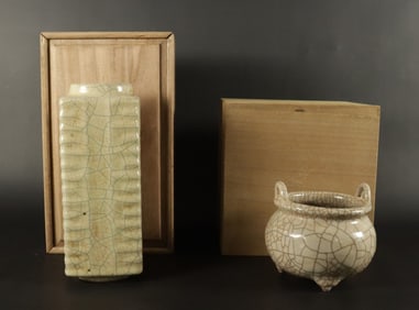 Lots Chinese crackled porcelains