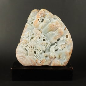 Chinese fine carved boulder