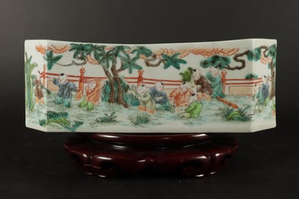 Chinese long porcelain block