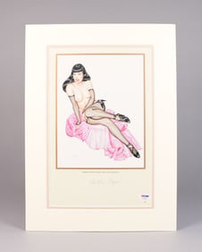 Bettie Page PSA signed autograph