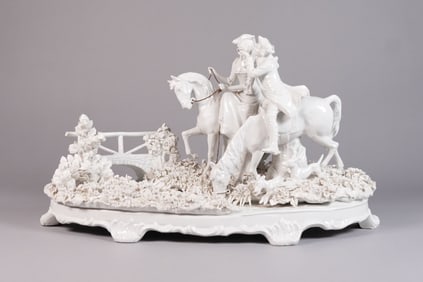 Antique European fine large figurine