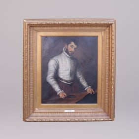 The Tailor antique oil painting