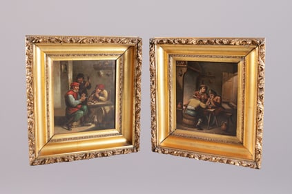 2 Anton J. Austen signed oil painting