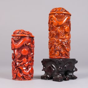 2 Chinese carved seals