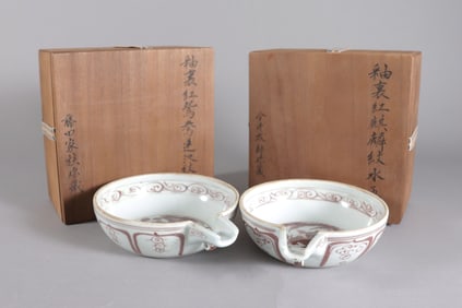 Lots Chinese bowls with wooden box