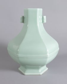 Chinese important celadon vase