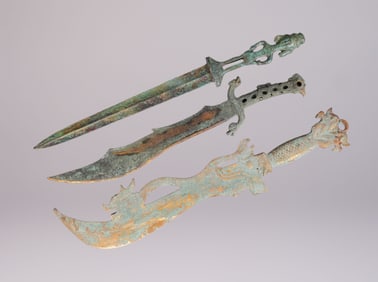 Lots Chinese bronze swords