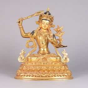 Chinese fine gilted bronze buddha
