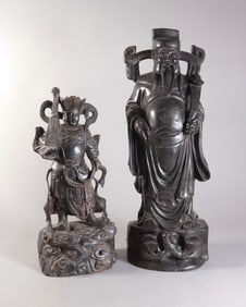 Lots Chinese wooden deities
