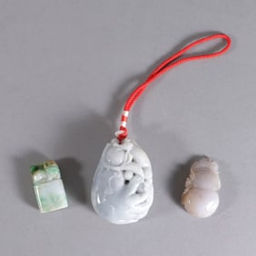 Lots Chinese jadeite items