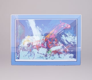 Leroy Neiman large Trotters lithograph signed