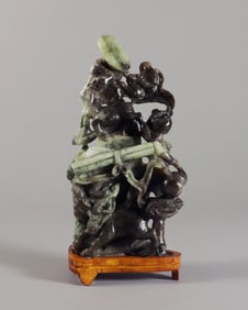 Chinese fine carving with stand.