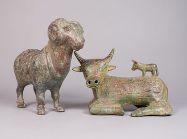 Lots Chinese bronze vessels