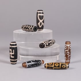 Tibetan fine dzi beads