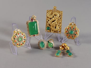 Lots Chinese gilted items