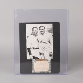Babe Ruth signed Ernest Hemingway John Hancock signed