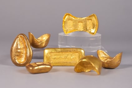 Lots Chinese ingots ungraded
