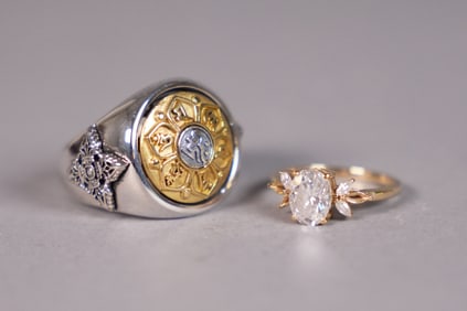 Lots estate jewelry rings