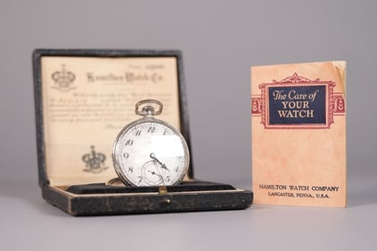 A vintage Hamilton pocket watch
