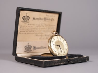 A vintage Hamilton pocket watch
