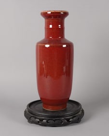 Chinese fine red vase
