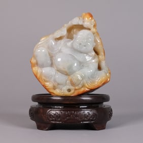 Chinese fine jadeite buddha