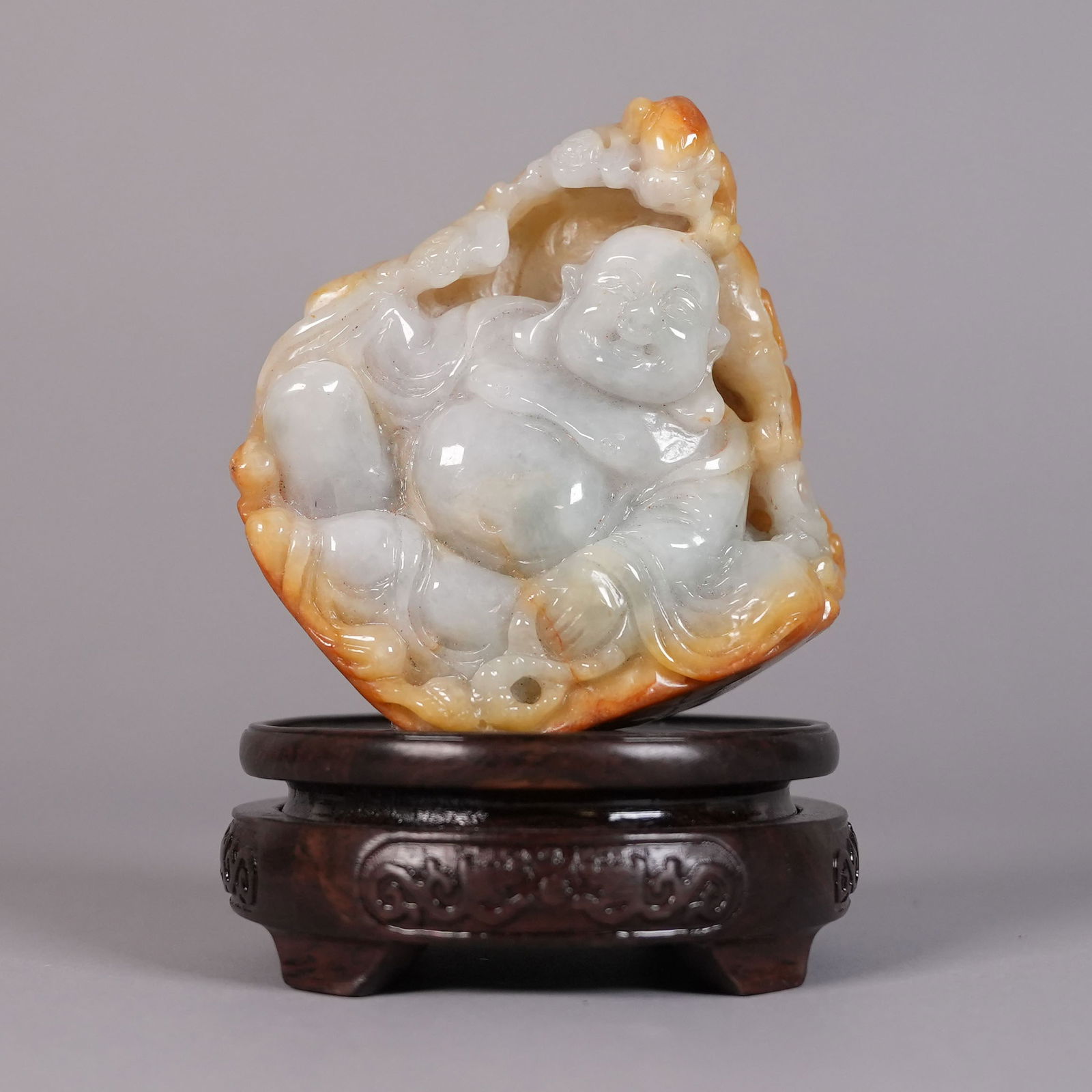 Chinese fine jadeite buddha (1 of 7)