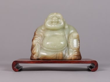 Chinese fine jade happy buddha