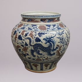 Chinese important fine heavy jar