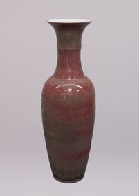 Chinese red massive vase