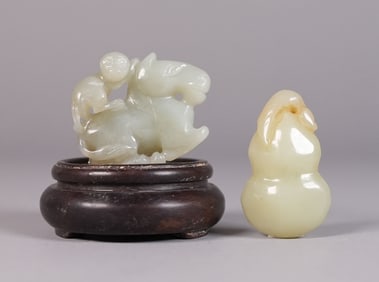 2 Chinese fine jade carvings
