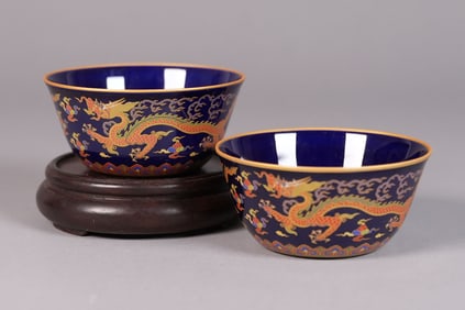 Lots Chinese fine gilted cups