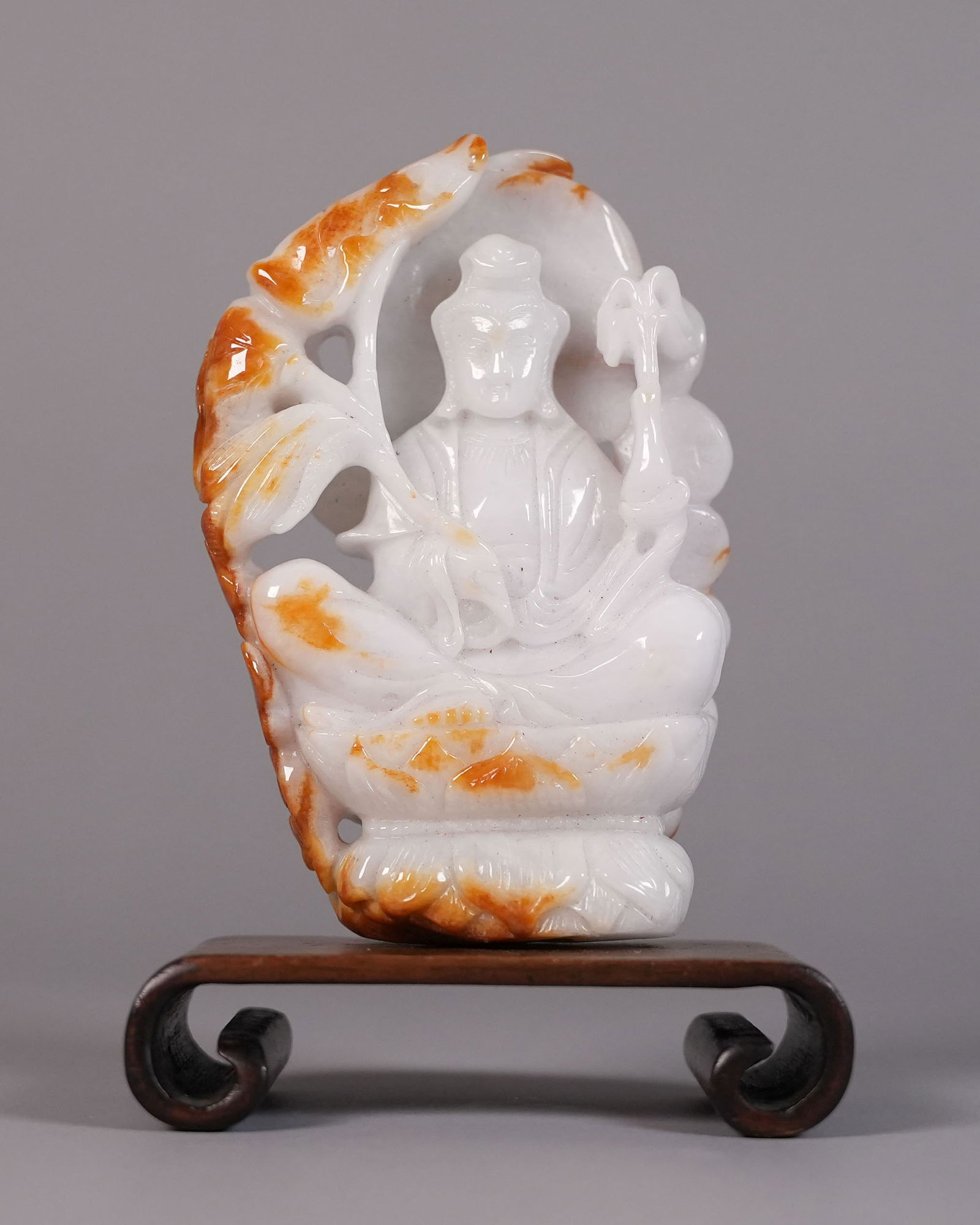 Chinese fine jadeite buddha (1 of 7)