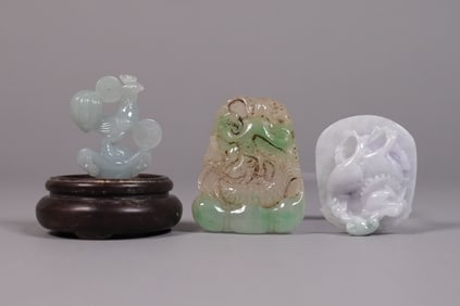 Lots Chinese jadeite carvings