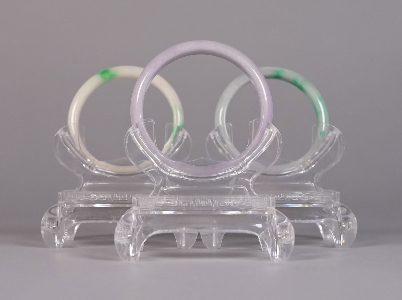 Lots Chinese jadeite bangles (1 of 6)