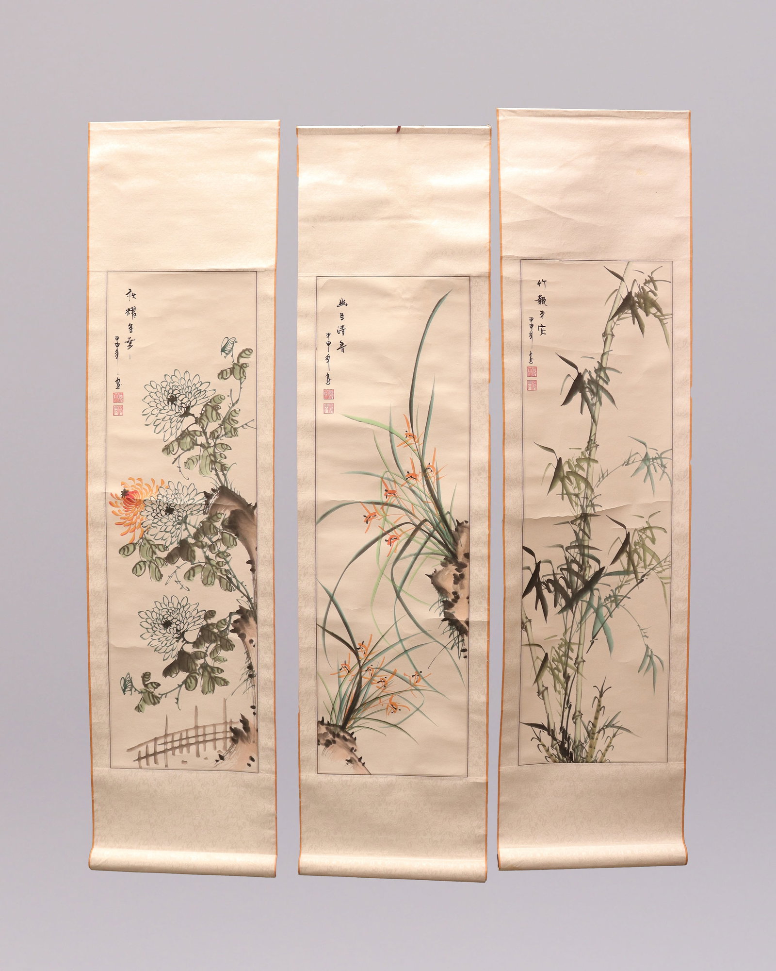 Lots Chinese vintage painting scrolls: Lots Chinese vintage painting scrolls. From an estate.