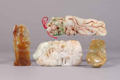 Lots Chinese jadeite carvings