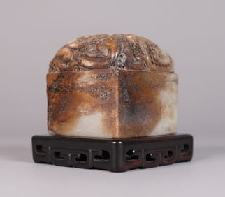 Chinese fine jade carved seal