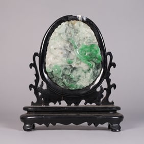 Chinese fine jadeite panel