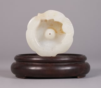 Chinese white jade scholar item