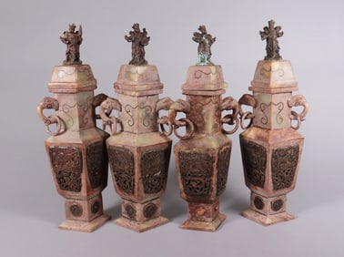 Lots Chinese carved vase
